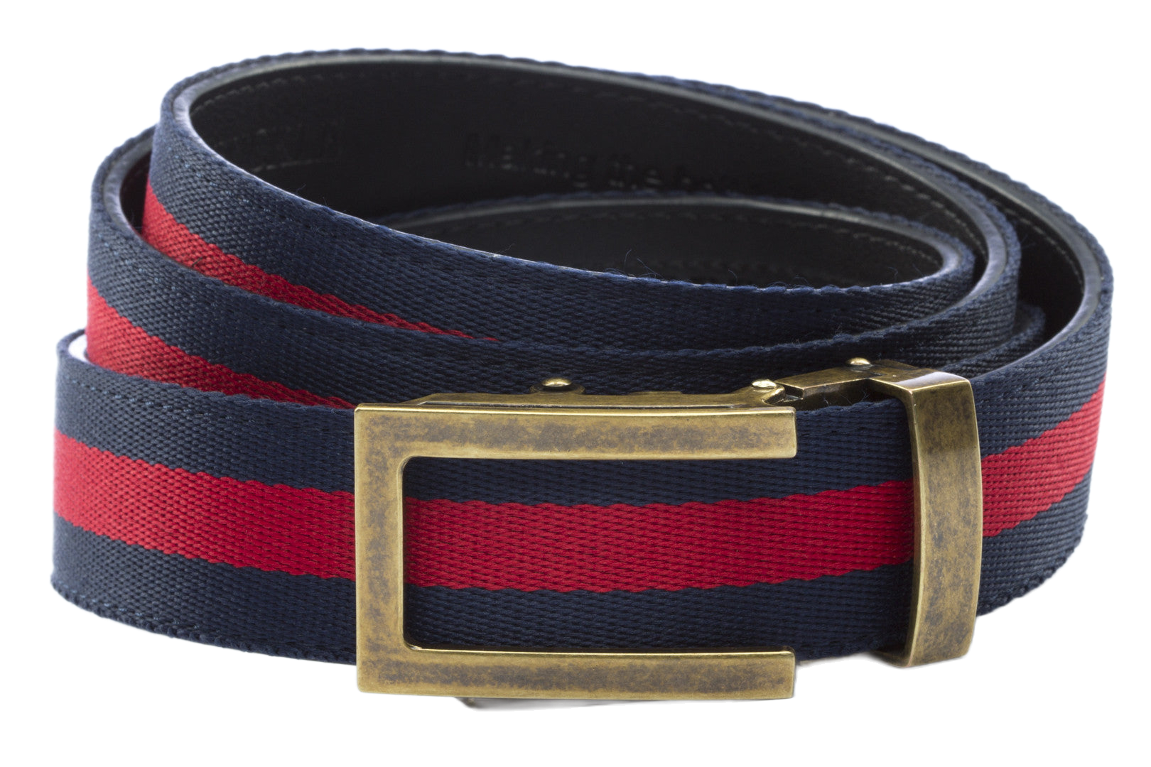 Anson Belt & Buckle Navy W/Red Stripe